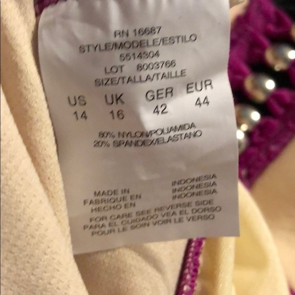 Swim Solutions Shirred One-Piece Swimsuit - Picture 5 of 5